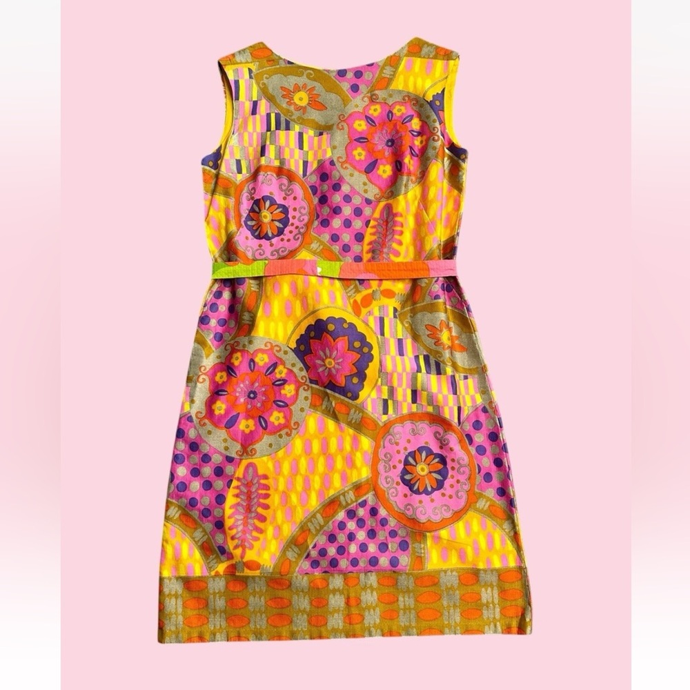 Vintage Alex Colman Psychedelic Dress Size 8 Style 529
